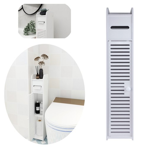 Wooden bathroom shelf - shelf, cabinet