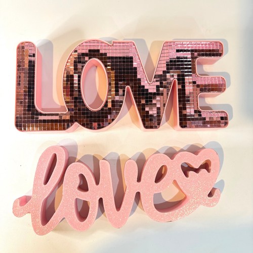 Pink disco mirror and glitter - disco,