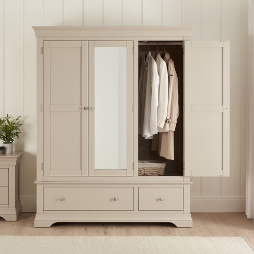 Triple wardrobe mirror - wardrobe,