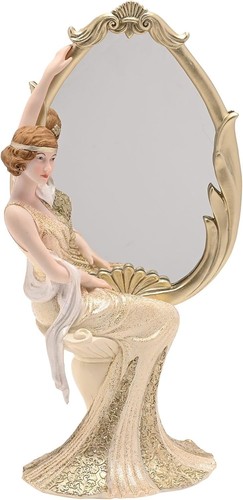 Golden gatsby oval - mirror, &