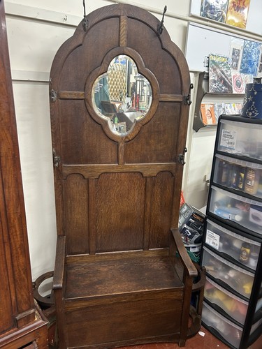 Wood hall tree stand - wood,