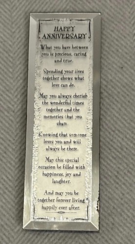 Mirrored free standing plaque - mirrored,