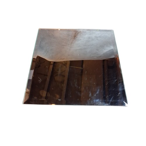 Beveled mirror inch - sq, plate