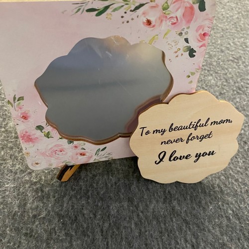 Wooden rose mirror plaque best - wooden,