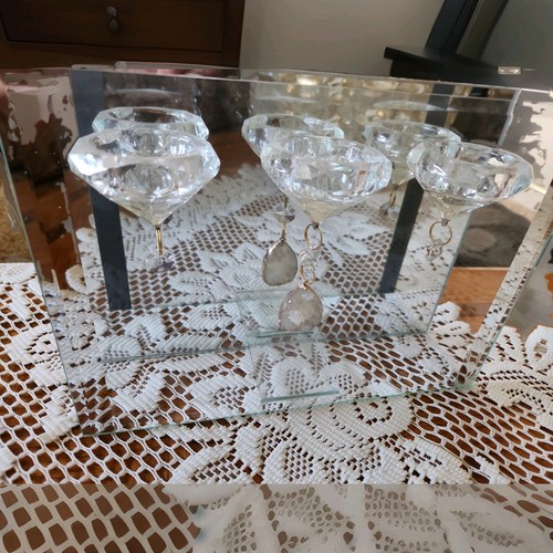 Elegant beveled mirror candle - elegant,