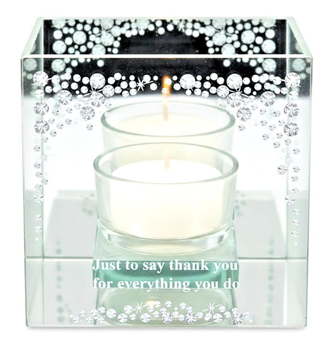 Hestia mirrored glass - mirrored, tea