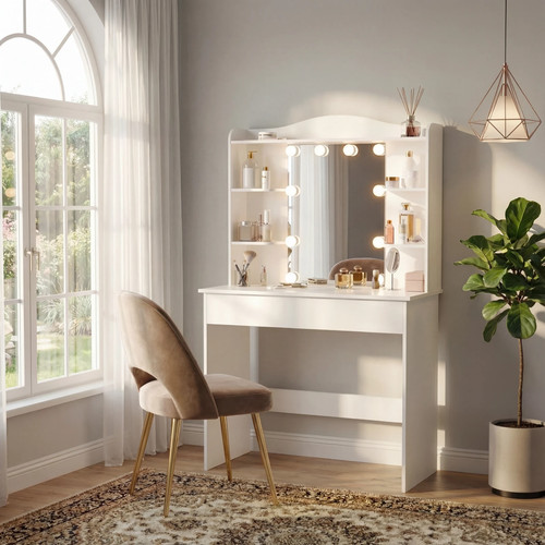 Dressing table with - table,