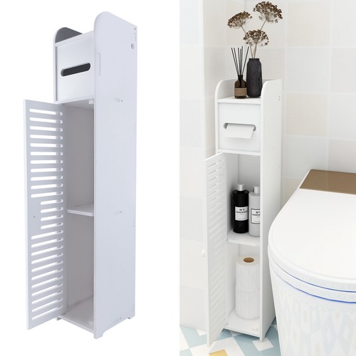 Wood bathroom storage cabinet - storage,