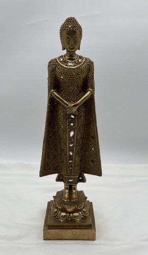 Standing buddha statue - buddha, 16”