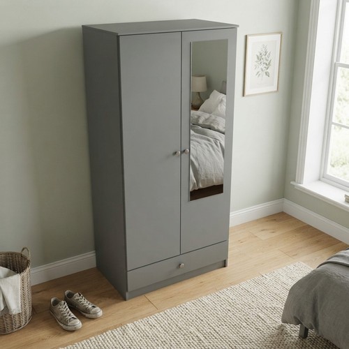 Denver mirrored wardrobe - mirrored,